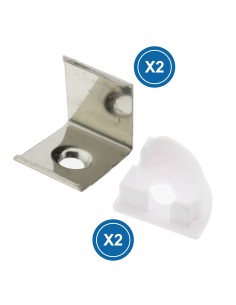 Kit tappi e graffette profilo LM3742 M LEDME PC