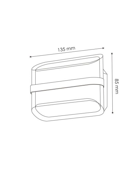 M LEDME Arrow 10W 3000K LED Wall Light