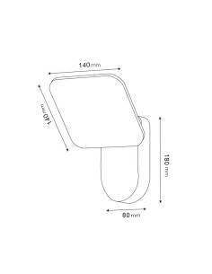 Applique LED da muro Mirror 10W 3000K marca M LEDME 2