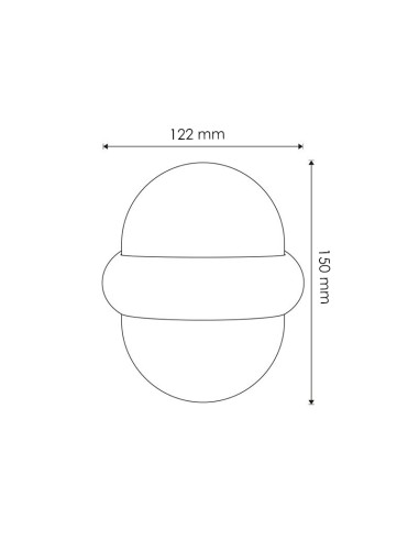LED Globe Wall Light 10W 3000K