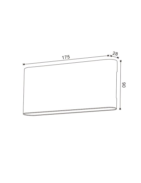 LED Wall Sconce Fine 10W 3000K