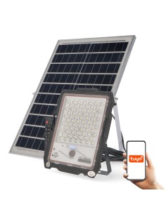 LED Solar Spotlight Projector Jeff 200W 6000K with Camera
