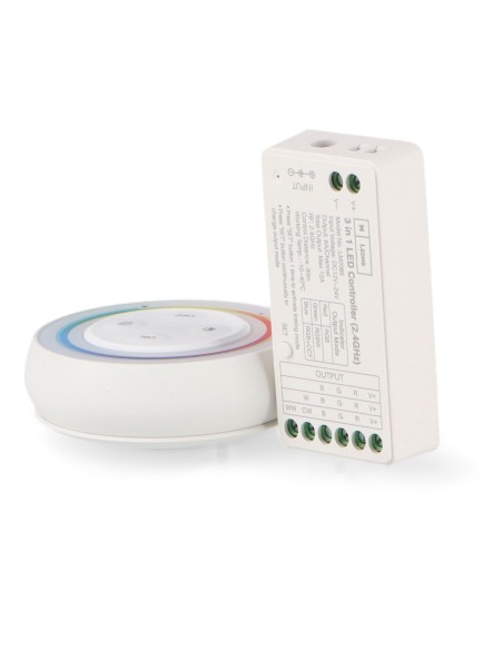 Controller RGB+CCT 12/24V DC con telecomando RF di 30m