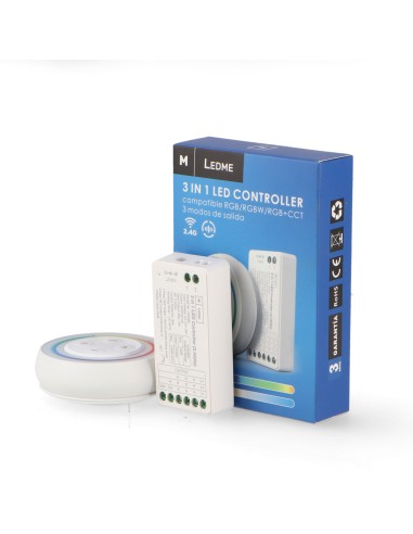 Controller RGB+CCT 12/24V DC con telecomando RF di 30m