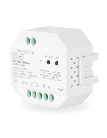 Telecomando RF per controller LED monocromatico e CCT 4 zone M LEDME