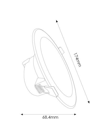 LED Downlight Spot 15 W 4000K Prolitech