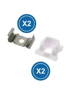 Tappi e morsetti per profilo LM3712, 20 pezzi