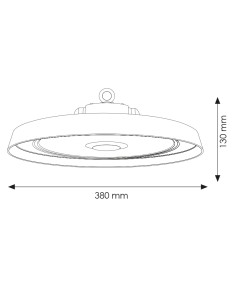 Campana UFO LED Serie A 200W Dali 2.0 4000K 2