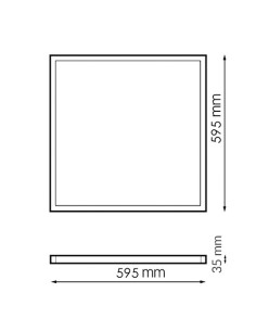 Bure Series LED Panel 60x60 cm 42W Philips Flicker Free Driver 2