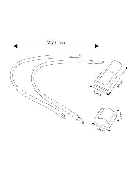 Adapter Cable for Prostrip 220Vac LED Strip