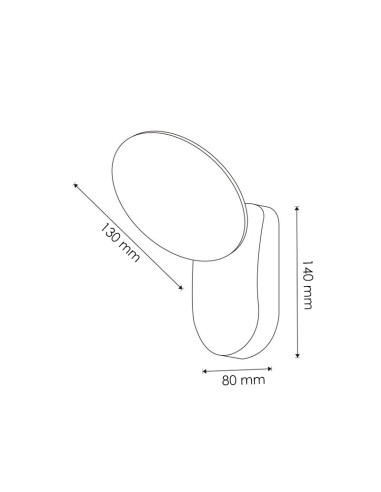 LED Wall Light Hubb 10W 3000K by M LEDME