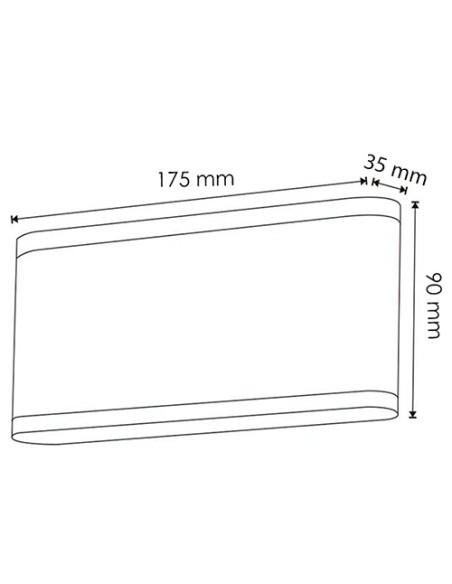Applique LED da muro Nian 10W 3000K marca M LEDME