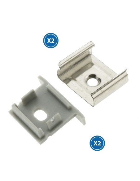 Pack 2 Tampões e 2 Grampos para Perfil Lm3767
