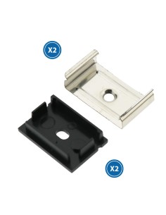 Pack 2 tappi e 2 graffe per profilo LM3778 marca M LEDME