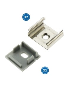 Kit 2 tappi e 2 grappe per profilo LM3765