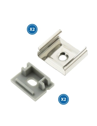 Tampões e grampos para perfil LM3757 20 un