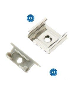 Tampões e grampos para perfil LM3755 20 unidades