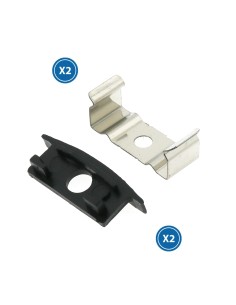 Tappi e morsetti per profilo LM3732 20 pezzi
