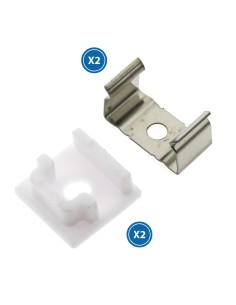 Kit 2 tappi e 2 graffe per profilo LM3709 marca M LEDME