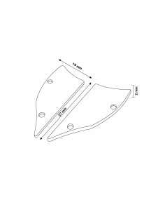 Pack de 2 tapones para perfil LM3833 marca M LEDME en PC 2