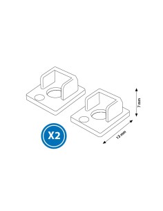 Pack de 2 tapones para perfil LM3859 marca M LEDME en PC 2