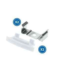 Tappi e morsetti per profilo LM3718 20 pezzi