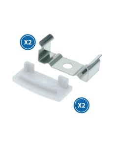 Caps and clips for LM3716 profile, 20 units