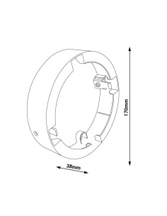Surface Trim for Advance LED Downlight 18W M LEDME 2