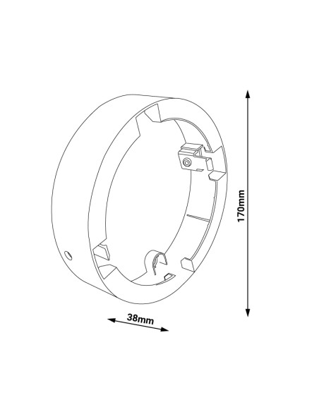 Aufputzring für LED Downlight Advance 18W M LEDME