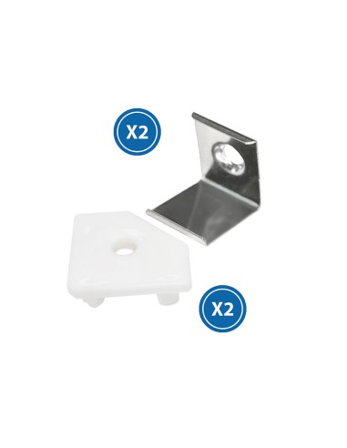 Tampões e grampos para perfil LM3728, 20 unidades