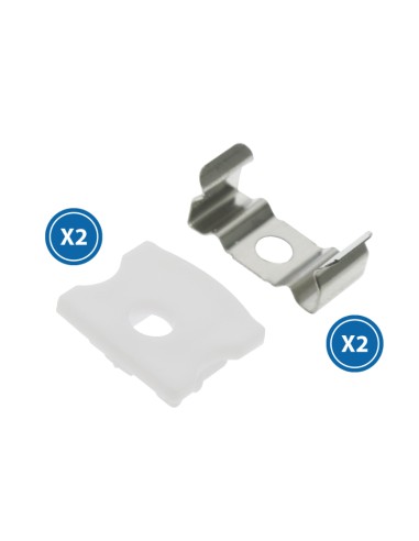 Tampões e grampos para perfil LM3721, 20 unidades