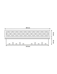 ISG Lighting Viena LED-Linearleuchte 20W 3000K 2