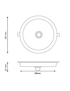 Panel LED Circular Sensor Light 18W 6000K con sensor de movimiento 2