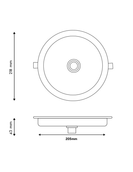 Runder LED-Sensor-Panel 18W Epistar mit Bewegungsmelder