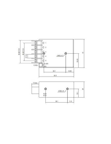 LED Power Supply 15W 24Vdc M LEDME