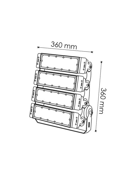 Premium-LED-Scheinwerfer Modular 200W 5000K mit Sanan-Versorgungseinheit