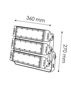 Foco Modular LED Premium 150W 5000K Marca M LEDME 2