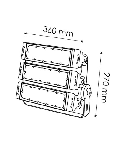 Premium LED-Modular-Scheinwerfer 150W 5000K Marke M LEDME