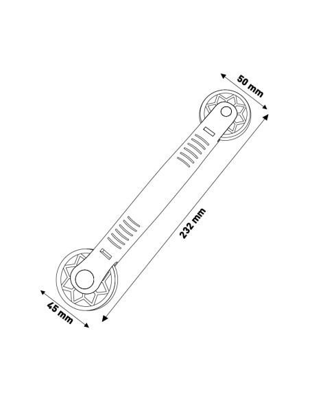 Supporto per strisce LED marca M LEDME in alluminio e PC