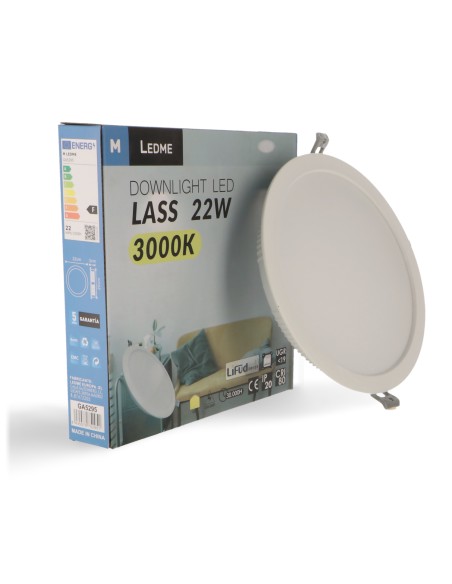 Downlight LED Pro Lass 22W Dsc 6000K de M LEDME