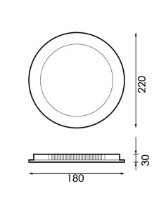 LED-Downlight Pro Lass 22W Dsc 4500K Marke M LEDME 2