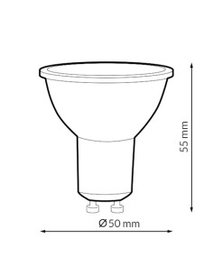 LED GU10 Bulb Next Plus 6W Dimmable M LEDME 6000K 2