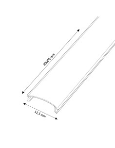 Diffuseur transparent pour profil large 12,5 mm - 30 mètres 2