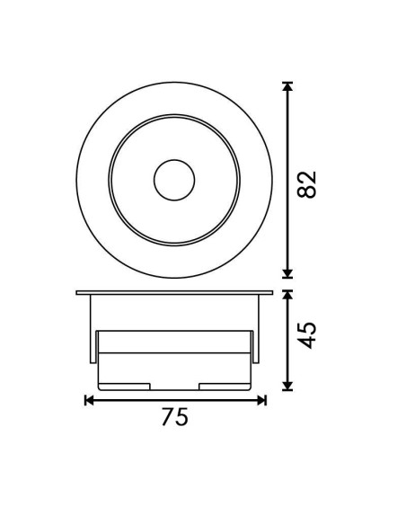 LED-Downlight Cobmon 7W 3000K Epistar-Leuchtmittel