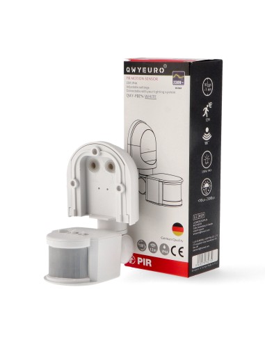 Surface-mounted 180° PIR Motion Detector White M LEDME