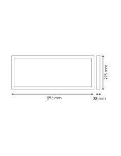 Surface LED Panel Rectangular Home Series 60x30 cm 24W CCT 2