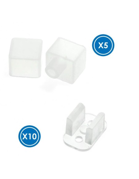 Kit rolhas e grampos de silicone M LEDME LM3985