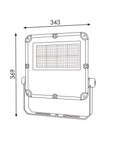 LEDME Slim Series LED-Scheinwerfer 100W Dsc 5000K 2
