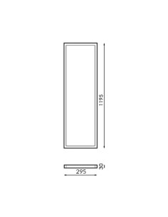Bure Series Rectangular LED Panel 120x30 cm 42W No Flicker CCT 2