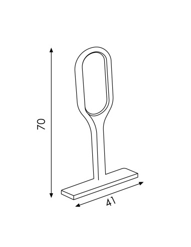 Intermediate Metallic Mounting for Chrome LED Cabinet Profiles